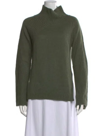 Pre-owned Max & Moi Mock Neck Sweater In Green