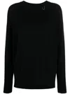 Max & Moi Phedra Chain-embellished Cashmere Jumper In Black