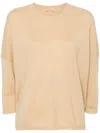 Max & Moi Plavana Fine-knit Jumper In Brown