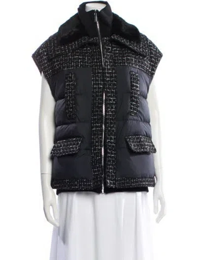 Pre-owned Max & Moi Printed Down Jacket In Black
