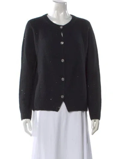 Pre-owned Max & Moi Scoop Neck Sweater In Black