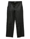 Max & Moi Stretch Leather Trousers In Black