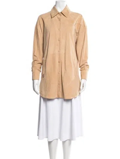 Pre-owned Max & Moi Suede Jacket In Neutrals