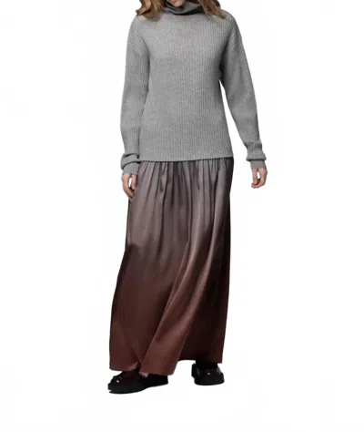 Max & Moi The Reve Long Dress In Grey In Gray