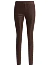 Max & Moi Elasticated-waistband Leggings In Brown