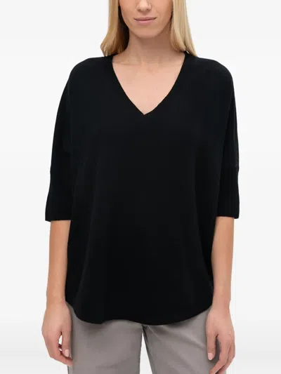 Max & Moi V-neck Jumper In Black