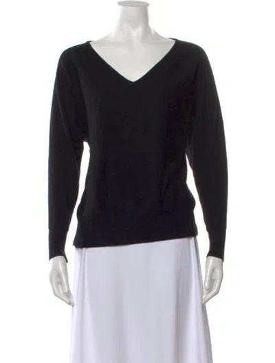 Pre-owned Max & Moi V-neck Sweater In Black