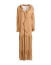 Max & Moi Woman Maxi Dress Camel Size 6 Cotton
