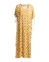 Max & Moi Woman Maxi Dress Marigold Size 8 Viscose In Yellow