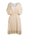 Max & Moi Woman Mini Dress Sand Size 10 Silk In Beige