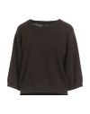 Max & Moi Woman Sweater Chocolate Brown Size M Cashmere