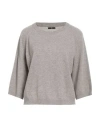 Max & Moi Woman Sweater Taupe Size M Cashmere In Neutral