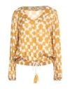 Max & Moi Woman Top Marigold Size 10 Viscose In Yellow