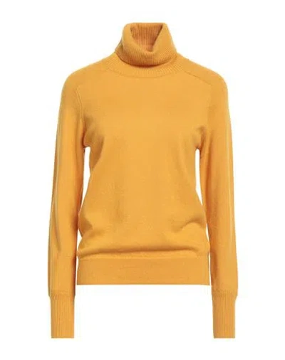 Max & Moi Woman Turtleneck Mustard Size L Cashmere