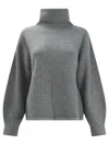 Max&moi Wool And Cashmere Turtle-neck In Gray