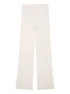 Max & Moi Wool-blend Trousers In White