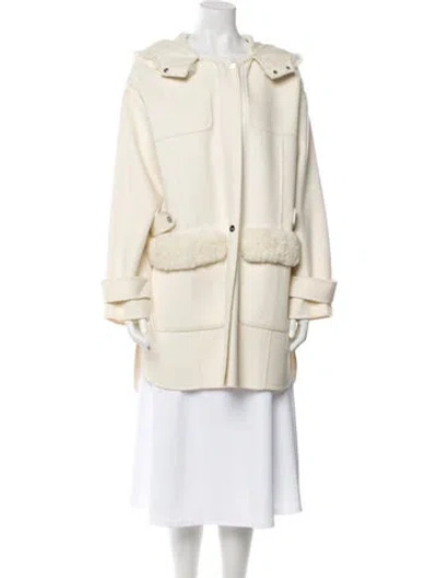 Pre-owned Max & Moi Wool Coat In Neutral