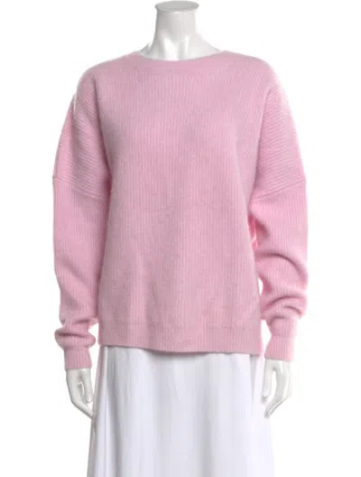 Pre-owned Max & Moi Wool Crew Neck Sweater In Pink