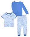 Max & Olivia Baby And Toddler Boys Pajama 3 Piece Set In Blue