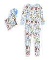 Max & Olivia Baby Boys 1 Piece Snug Fit Set With Pajama In Blue