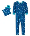 MAX & OLIVIA BABY BOYS ONE PIECE SNUG FIT COVERALL WITH MATCHING BLANKIE
