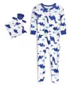 MAX & OLIVIA BABY BOYS ONE PIECE SNUG FIT COVERALL WITH MATCHING BLANKIE