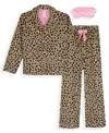 Max & Olivia Girls 6-16 3-piece Long Sleeves Pajama Set With Scrunchie In Multi