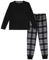 Max & Olivia Little And Big Boys 2-piece Knit Top And Jogger Pants Set In Black