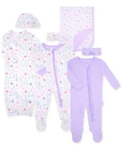 Max & Olivia Max Olivia Baby Girls 2 Piece Outfit Sets Reversible Swaddle Blanket In Multi