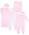 Max & Olivia Max Olivia Baby Girls 2 Piece Outfit Sets Reversible Swaddle Blanket In Pink