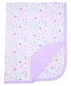 Max & Olivia Newborn Girls Print Reversible Swaddle Blanket In Multi