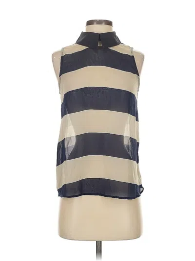 Pre-owned Max And Riley Sleeveless Blouse In Blue