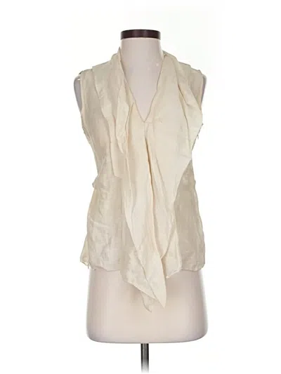 Pre-owned Max Azria Sleeveless Blouse In Ivory