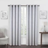 Max Blackout Alexandria Grommet Top Energy Saving 100% Blackout Single Curtain Panel In Blue