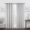 Max Blackout Alexandria Grommet Top Energy Saving 100% Blackout Single Curtain Panel In Gray