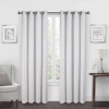 Max Blackout Alexandria Grommet Top Energy Saving 100% Blackout Single Curtain Panel In White