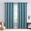 Max Blackout Baylor Grommet Top Energy Saving 100% Blackout Single Curtain Panel In Blue