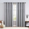 Max Blackout Baylor Grommet Top Energy Saving 100% Blackout Single Curtain Panel In Gray