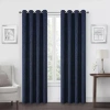 Max Blackout Campbell Grommet Top Energy Saving 100% Blackout Single Curtain Panel In Blue