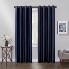 Max Blackout Mystique Grommet Top 100% Blackout Single Curtain Panel In Blue