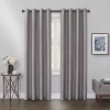 Max Blackout Mystique Grommet Top 100% Blackout Single Curtain Panel In Gray