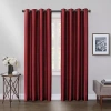 Max Blackout Mystique Grommet Top 100% Blackout Single Curtain Panel In Red