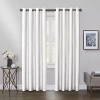 Max Blackout Mystique Grommet Top 100% Blackout Single Curtain Panel In White