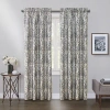 Max Blackout Mystique Print Rod Pocket 100% Blackout Single Curtain Panel In Brown