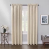Max Blackout Mystique Rod Pocket 100% Blackout Single Curtain Panel In Sand