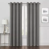 Max Blackout Prescott Grommet Top 100% Blackout Single Curtain Panel In Gray