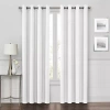 Max Blackout Prescott Grommet Top 100% Blackout Single Curtain Panel In White