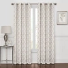 Max Blackout Prescott Grommet Top Embroidered 100% Blackout Single Curtain Panel In Sand