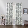 Max Blackout Prescott Print Grommet Top 100% Blackout Single Curtain Panel In Brown