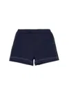 Max Co Max&co. Short With Logo In Blue